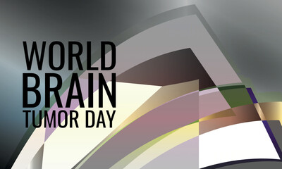 annual, cancer, celebrating, disease, geometric, medical, mind, neurology, post card, poster, prevention, world brain tumor day