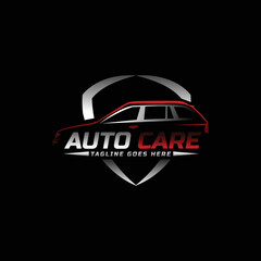 Gradient modern vehicle logo template concept