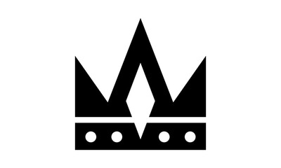 Obraz premium king crown icon logo