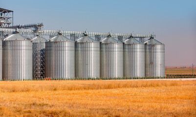 Agricultural Silos for storage and drying of grains, wheat, corn, soy, sunflower - Beautiful...