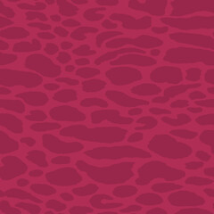 Obraz na płótnie Canvas Abstract modern leopard seamless pattern. Animals trendy background. Pink and black decorative vector stock illustration for print, card, postcard, fabric, textile. Modern ornament of stylized skin