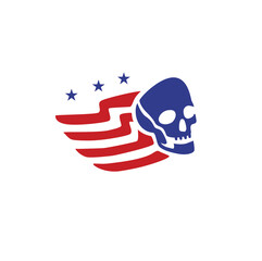 American Skull Logo