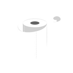 Toilet paper roll. Illustration on transparent background