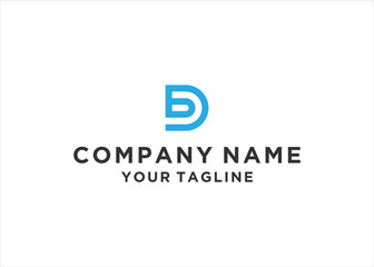 BD letter logo design vector illustration	