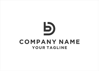 BD letter logo design vector illustration	