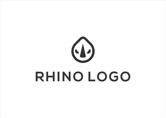 Abstract Rhino Logo Design Template