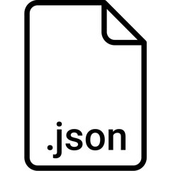 JSON extension file type icon