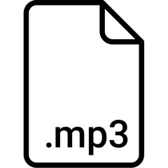 MP3 extension file type icon