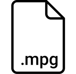 MPG extension file type icon