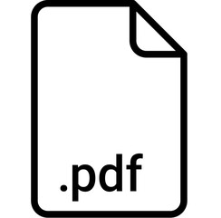 PDF extension file type icon