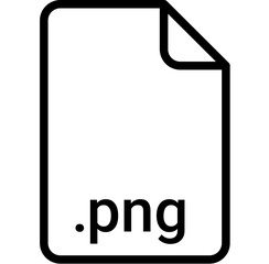 PNG extension file type icon