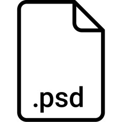 PSD extension file type icon