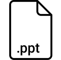 PPT extension file type icon