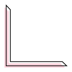 Fototapeta premium pastel bold corner edge 