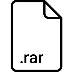 RAR extension file type icon