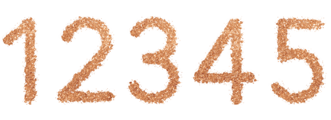Rose Gold 1 2 3 4 5