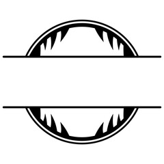 art circle monogram frame

