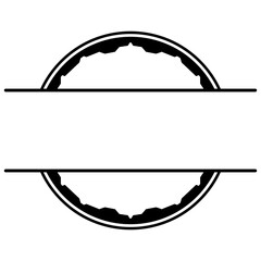 art circle monogram frame
