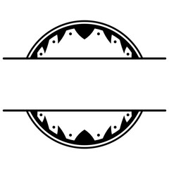 art circle monogram frame
