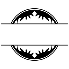 art circle monogram frame
