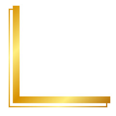 Obraz premium gold bold corner edge 
