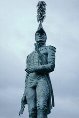 Statue dedicated to the Coruna hero Diego del Barco Coruna, Galicia, Spain11/01/2019