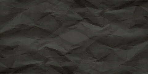 Black creased crumpled paper texture can be use as background. Ragged black Paper. black waxed packing paper texture.	