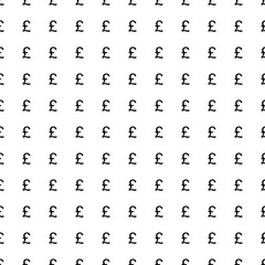 Square seamless background pattern from geometric shapes. The pattern is evenly filled with big black pound symbols. Vector illustration on white background