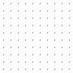 Square seamless background pattern from black franc symbols are different sizes and opacity. The pattern is evenly filled. Vector illustration on white background
