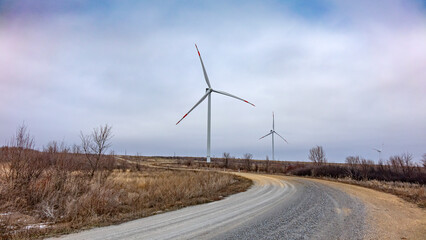 Wind power plant.
