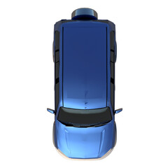 pickup truck city tourism transport 1- top view png