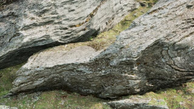 close up of rocky stones formation