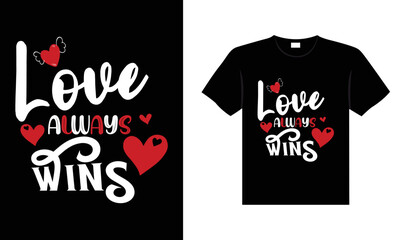Fototapeta premium Valentine typography cute wedding lettering t-shirt design