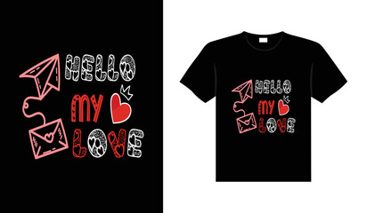 Valentine typography cute wedding lettering t-shirt design