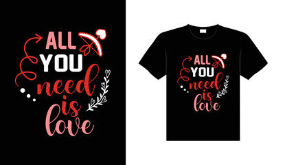 Valentine typography cute wedding lettering t-shirt design