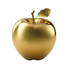 Golden apple isolated transparent - 563301636