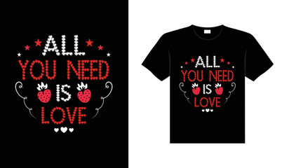 Valentine typography cute wedding lettering t-shirt design