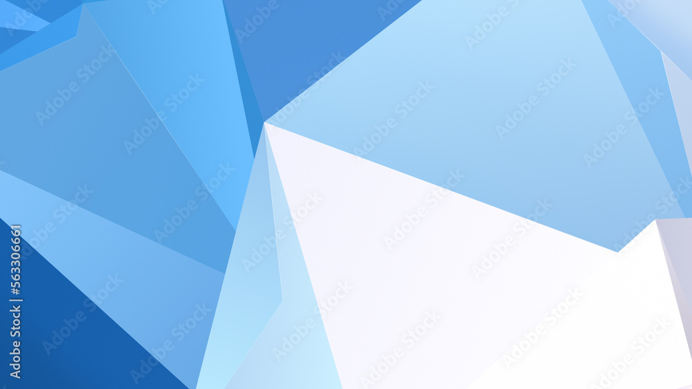 Poster blue and light blue abstract geometric triangle background. high resolution full frame triangular ba