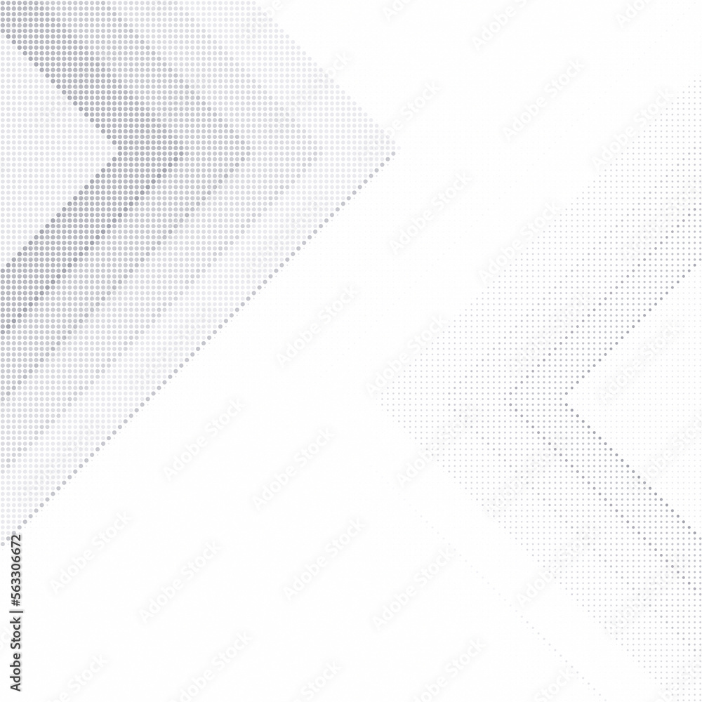 Poster two abstract gray halftone patterns on white with copy space. dotted background for template, brochu