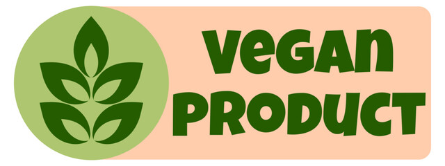 Organic eco natural bio vegan sticker label logo icon. Logo with a pattern of green leaves. Ecological products. Stickers of eco-friendly products. Vector illustration of vegan organic food icons