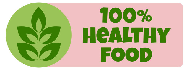 Organic eco natural bio vegan sticker label logo icon. Logo with a pattern of green leaves. Ecological products. Stickers of eco-friendly products. Vector illustration of vegan organic food icons