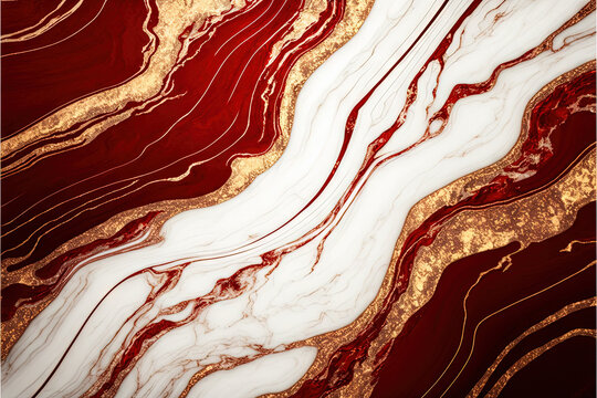 Red marble series - Marble texture picture - amazing, luxury marble background wallpaper created with Generative AI technology