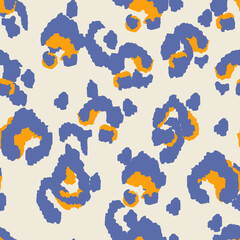 Gepard Bohemian Vector Seamless Pattern.
