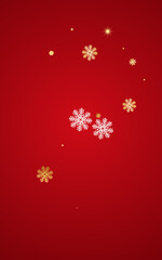 Fototapeta na wymiar Silver Snow Vector Red Background. Holiday