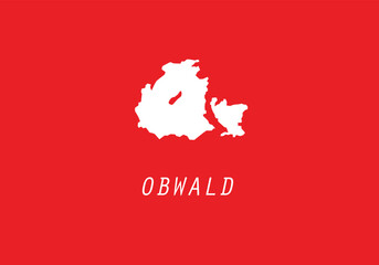 Obwald map Switzerland canton region