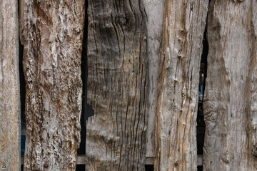 Old rough wooden wall for textured background
