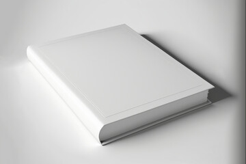 A white book white lean on background 4K created by AI technology