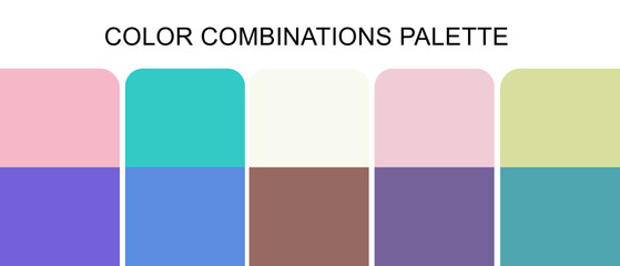 Color combination palette for web/ fashion/ illustration/ art