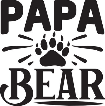 Papa Bear Svg