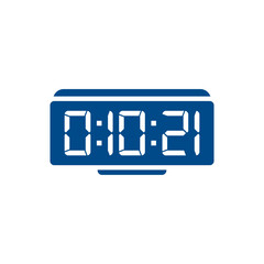 Digital clock icon vector design illustration.
